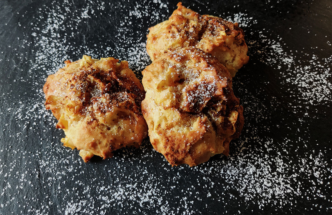 Vegane Apfelbällchen mit Zimt