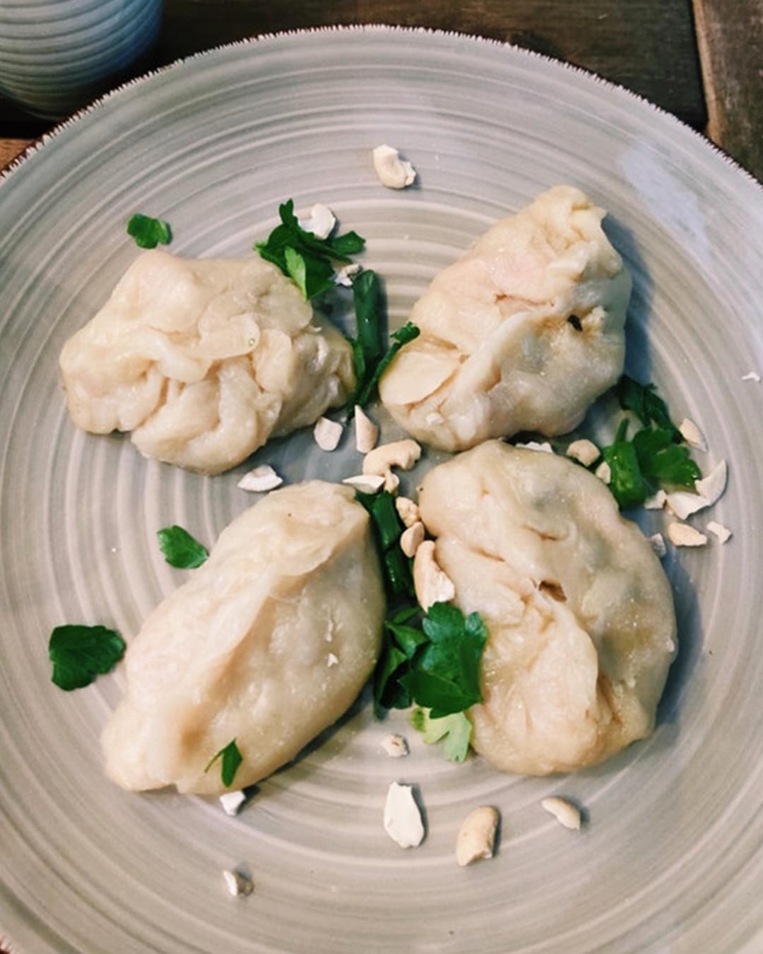 vegane Dumplings mit Gemüsefüllung