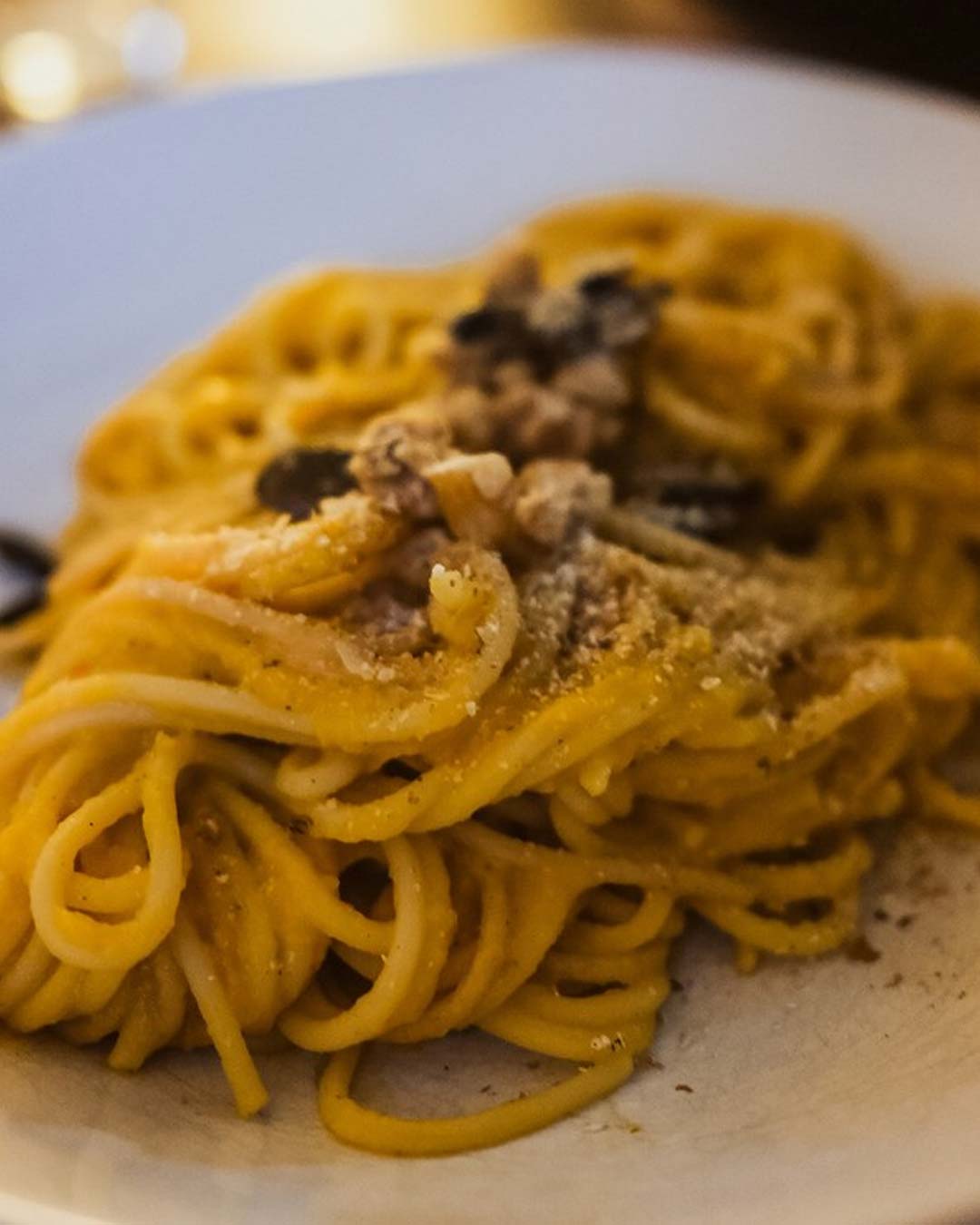 Cremige Kürbispasta vegan