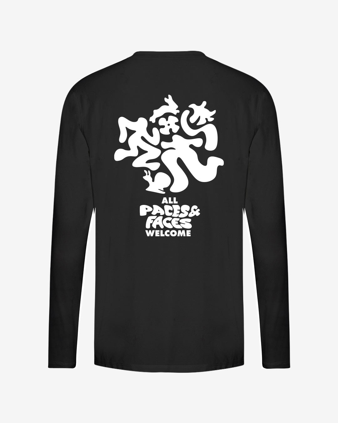 All Paces/Faces Welcome recyceltes Performance Longsleeve T-Shirt