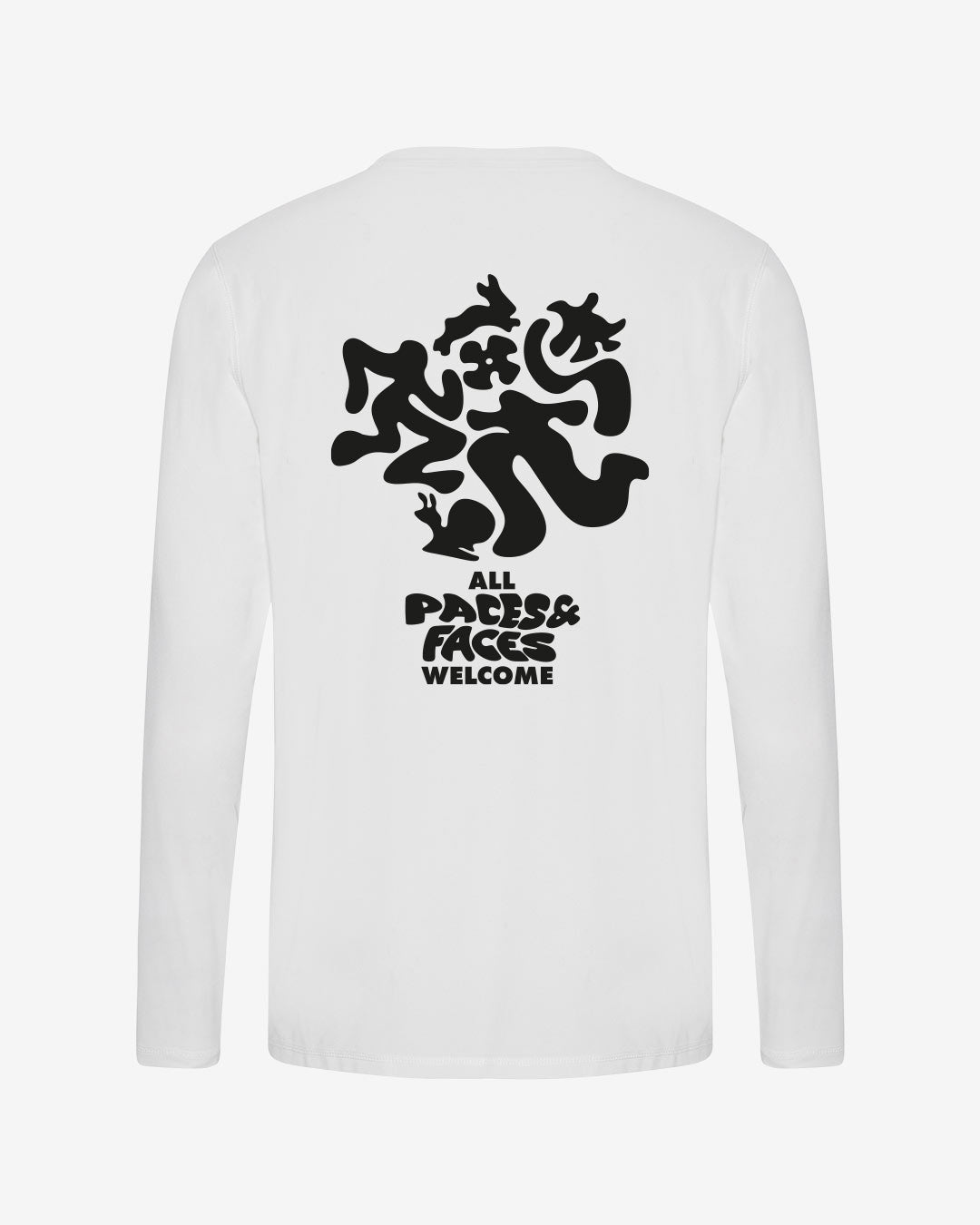 All Paces/Faces Welcome recyceltes Performance Longsleeve T-Shirt