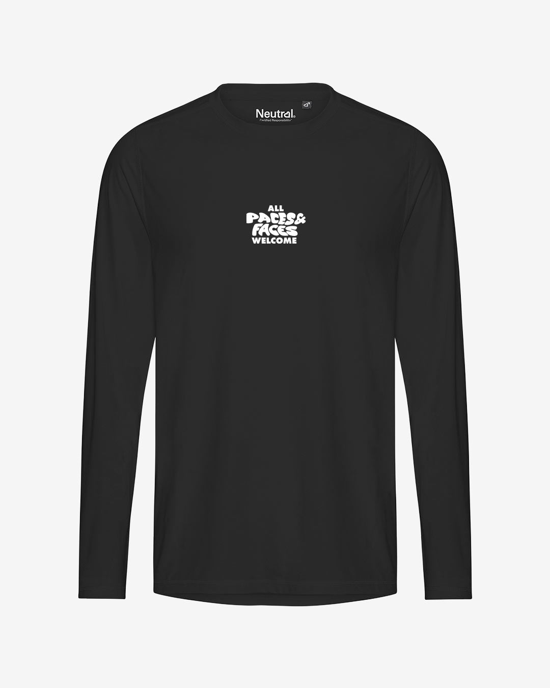 All Paces/Faces Welcome recyceltes Performance Longsleeve T-Shirt