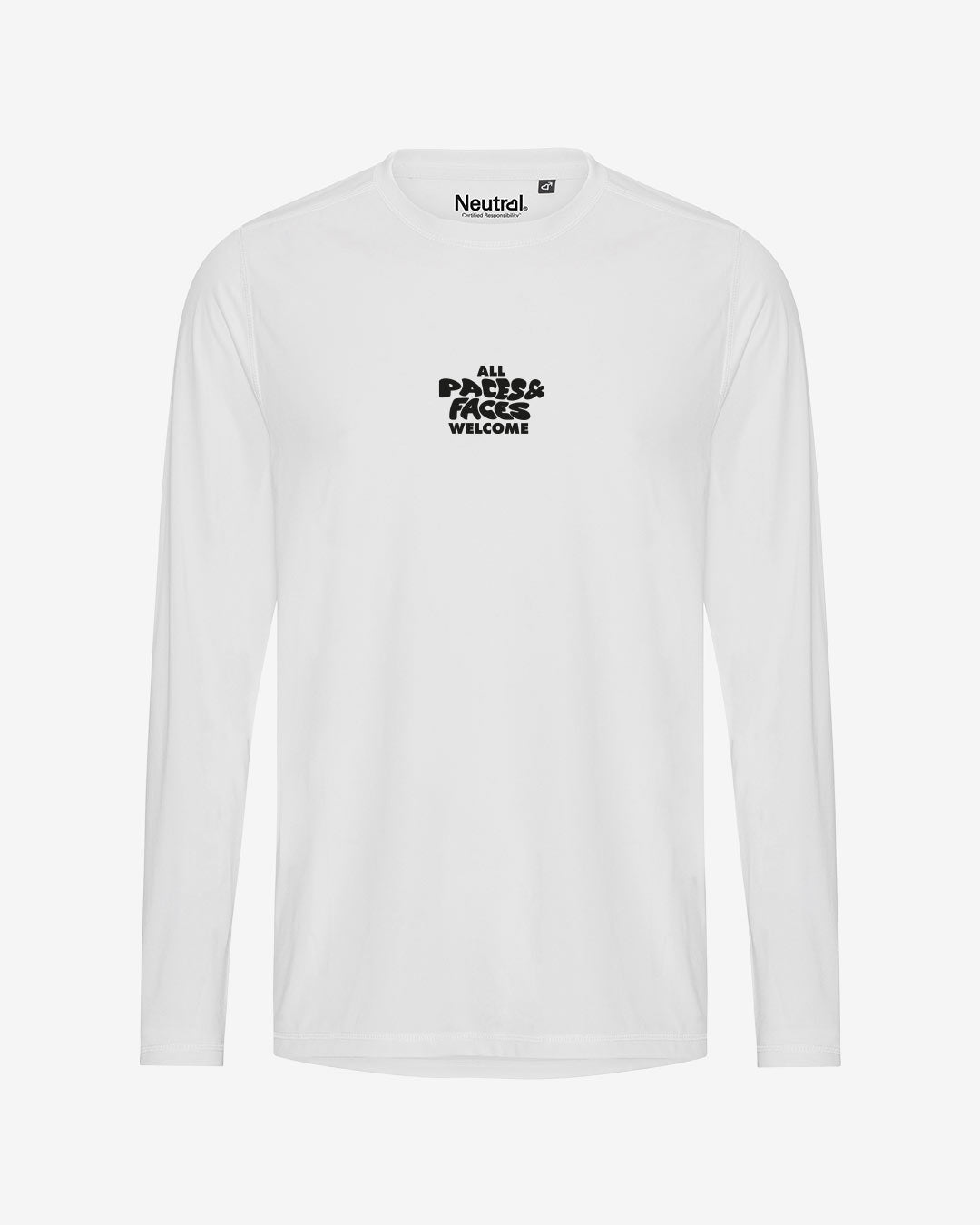 All Paces/Faces Welcome recyceltes Performance Longsleeve T-Shirt