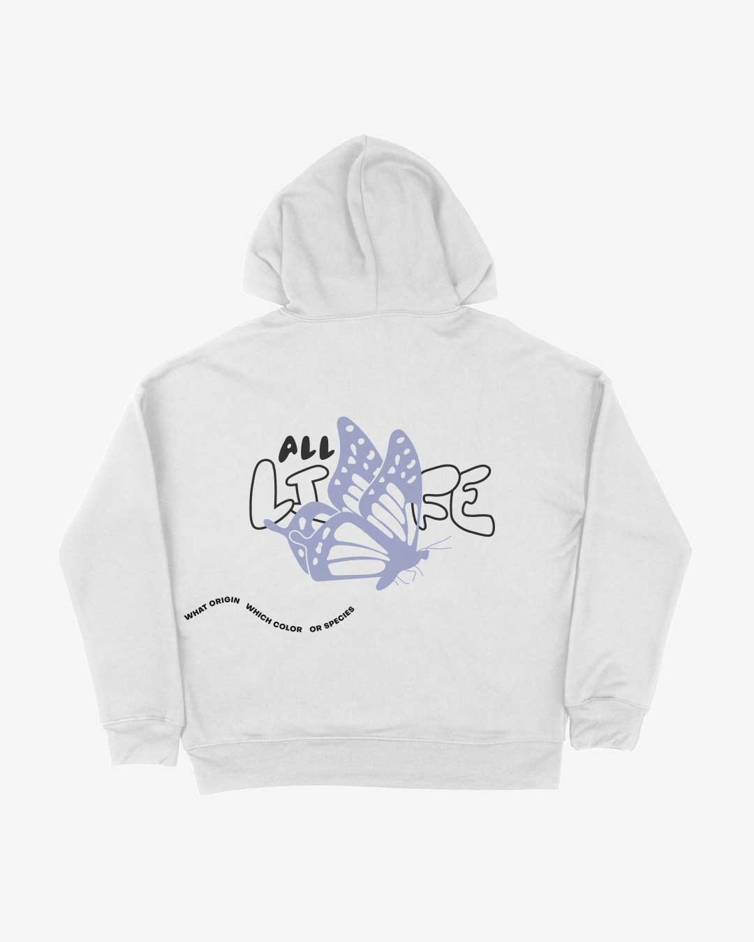 all species hoodie weiss back