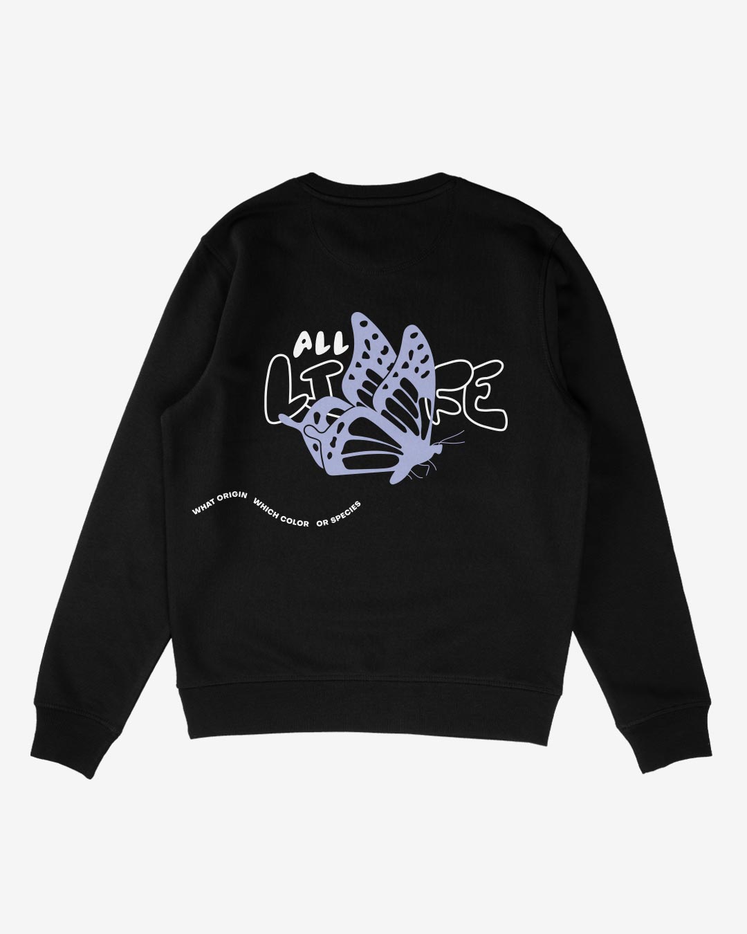 all species sweatshirt schwarz back