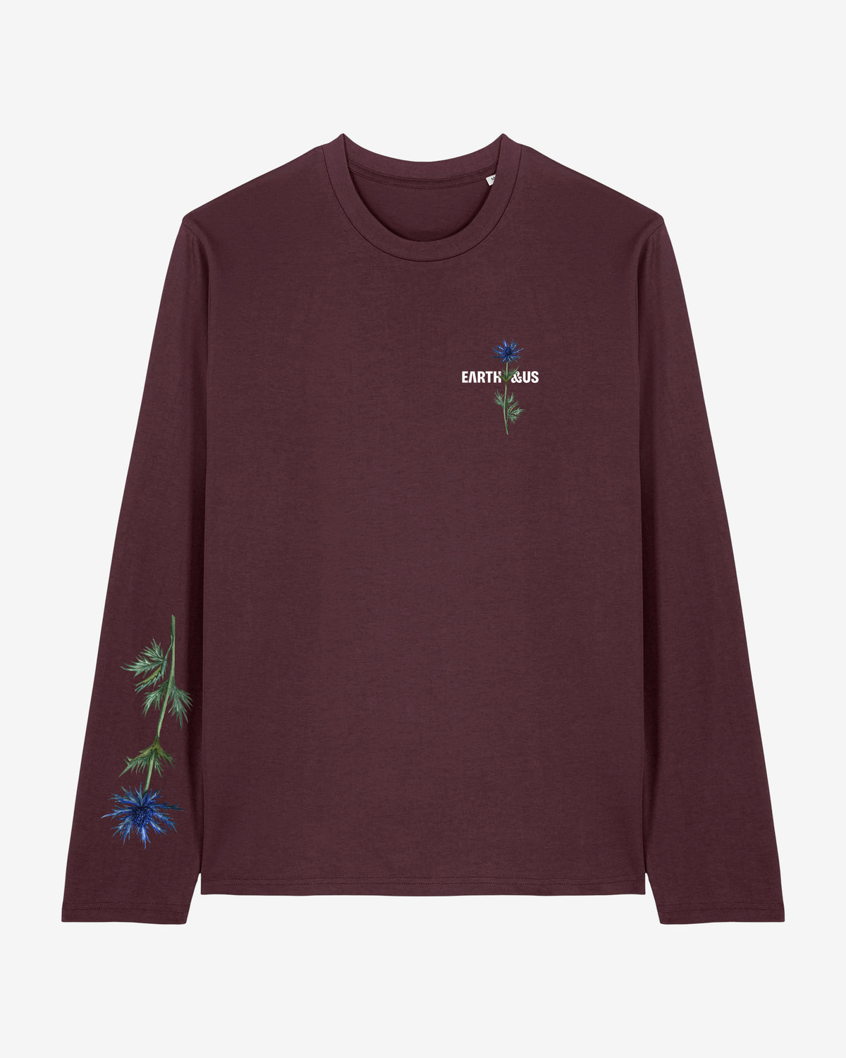 "Alpine Sea Holly" Alpen-Mannstreu Organic Longsleeve