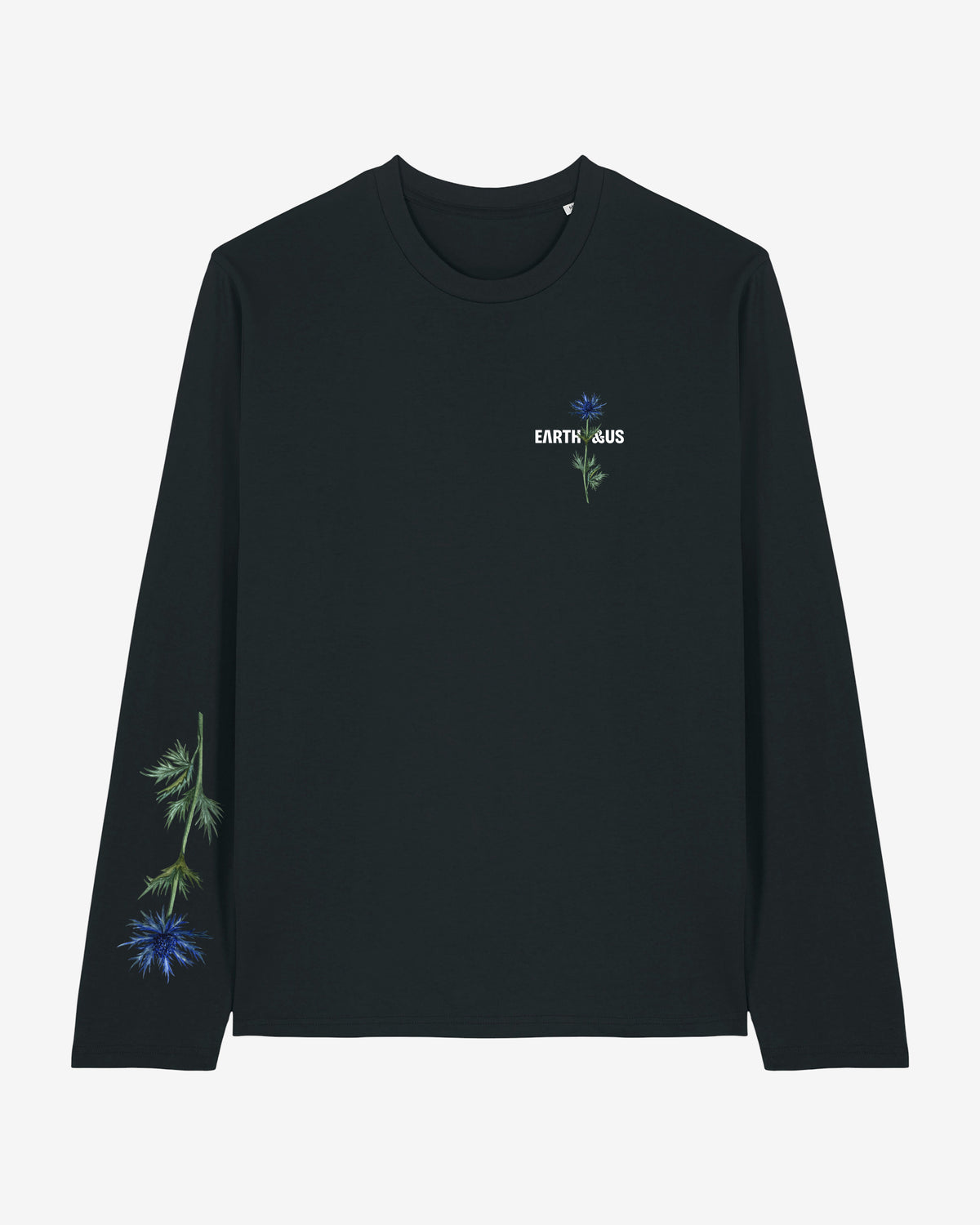 "Alpine Sea Holly" Alpen-Mannstreu Organic Longsleeve