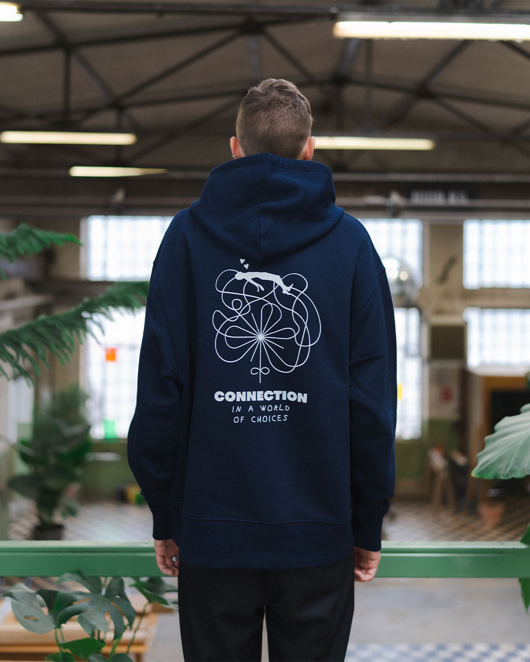 CONNECTION Oversized Organic Hoodie
