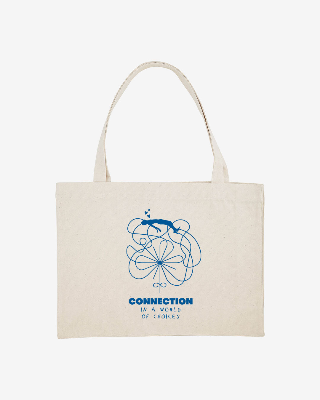 Connection Oversized Organic Shopping Bag