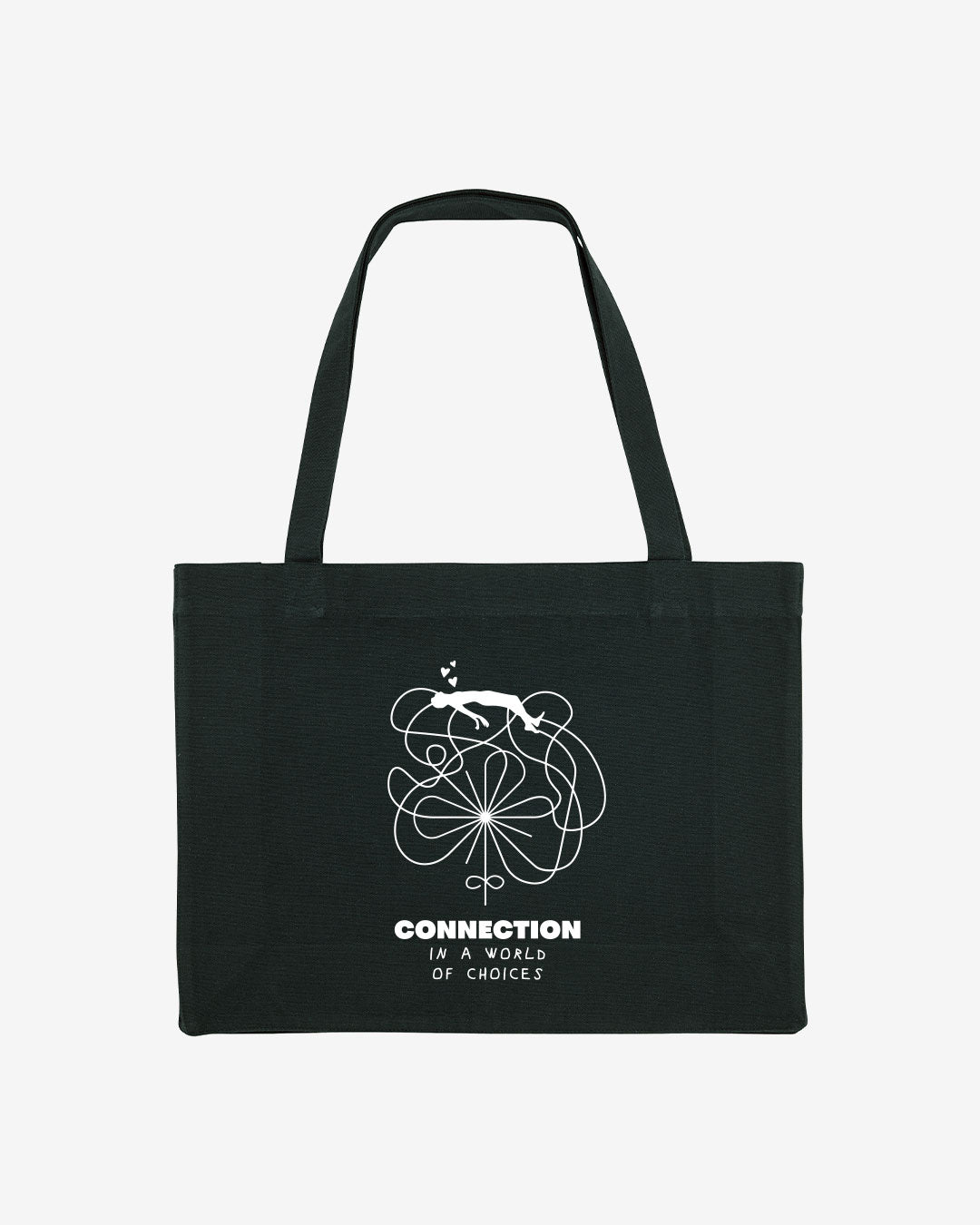 Connection Oversized Organic Shopping Bag