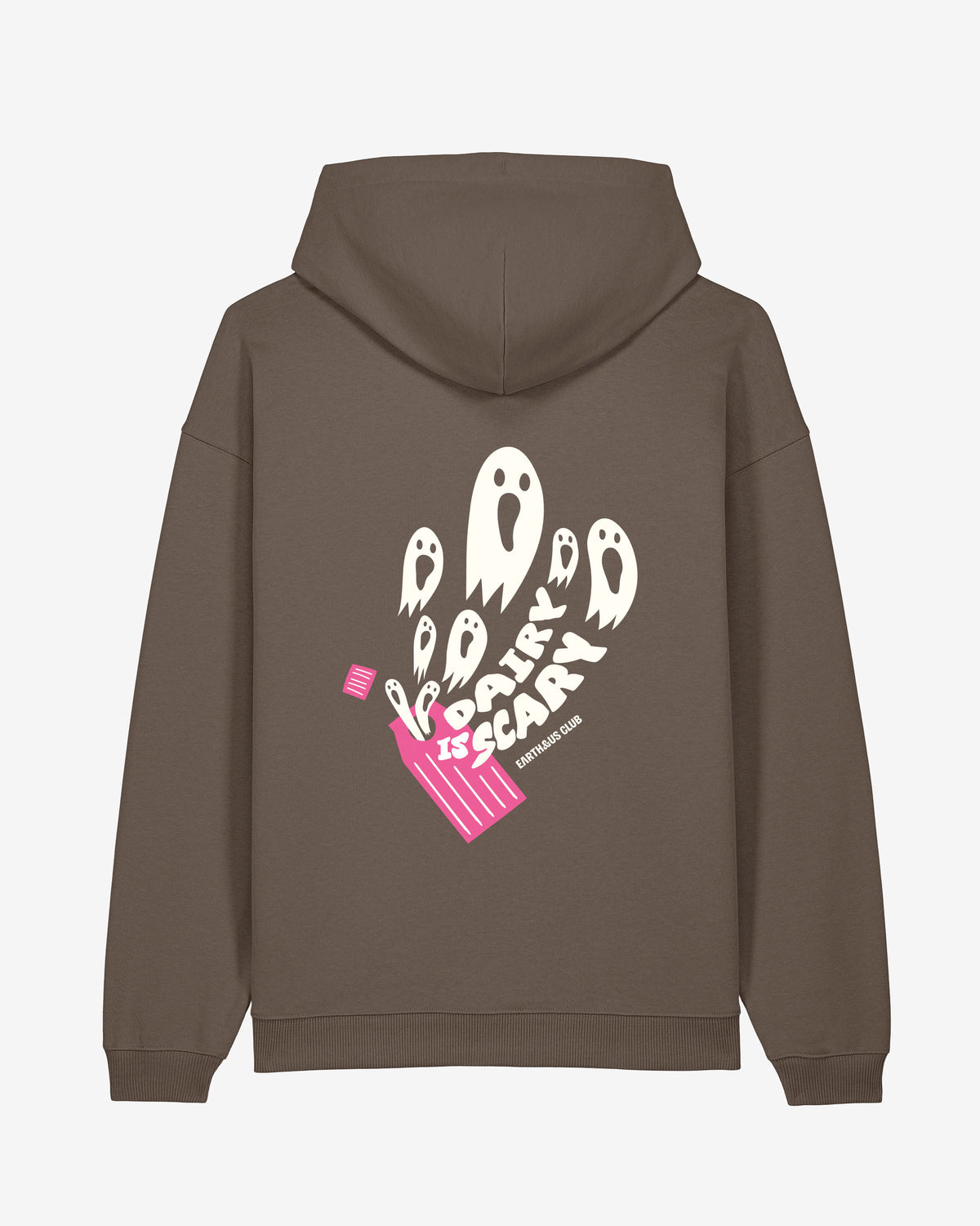 Dairy Is Scary Oversized Organic Hoodie