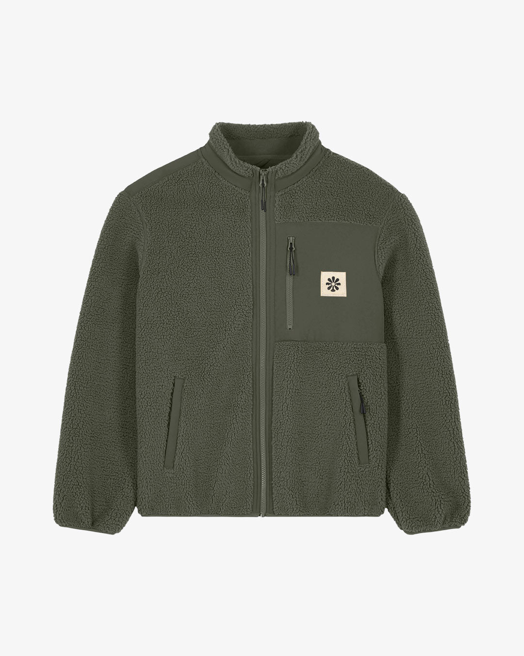 EARTH & US CLUB Iconic Label Organic Sherpa Jacke