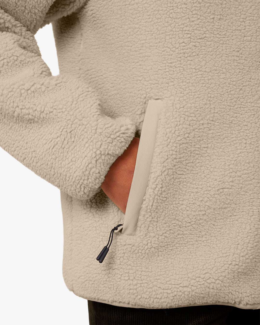 EARTH & US CLUB Iconic Label Organic Sherpa Jacke
