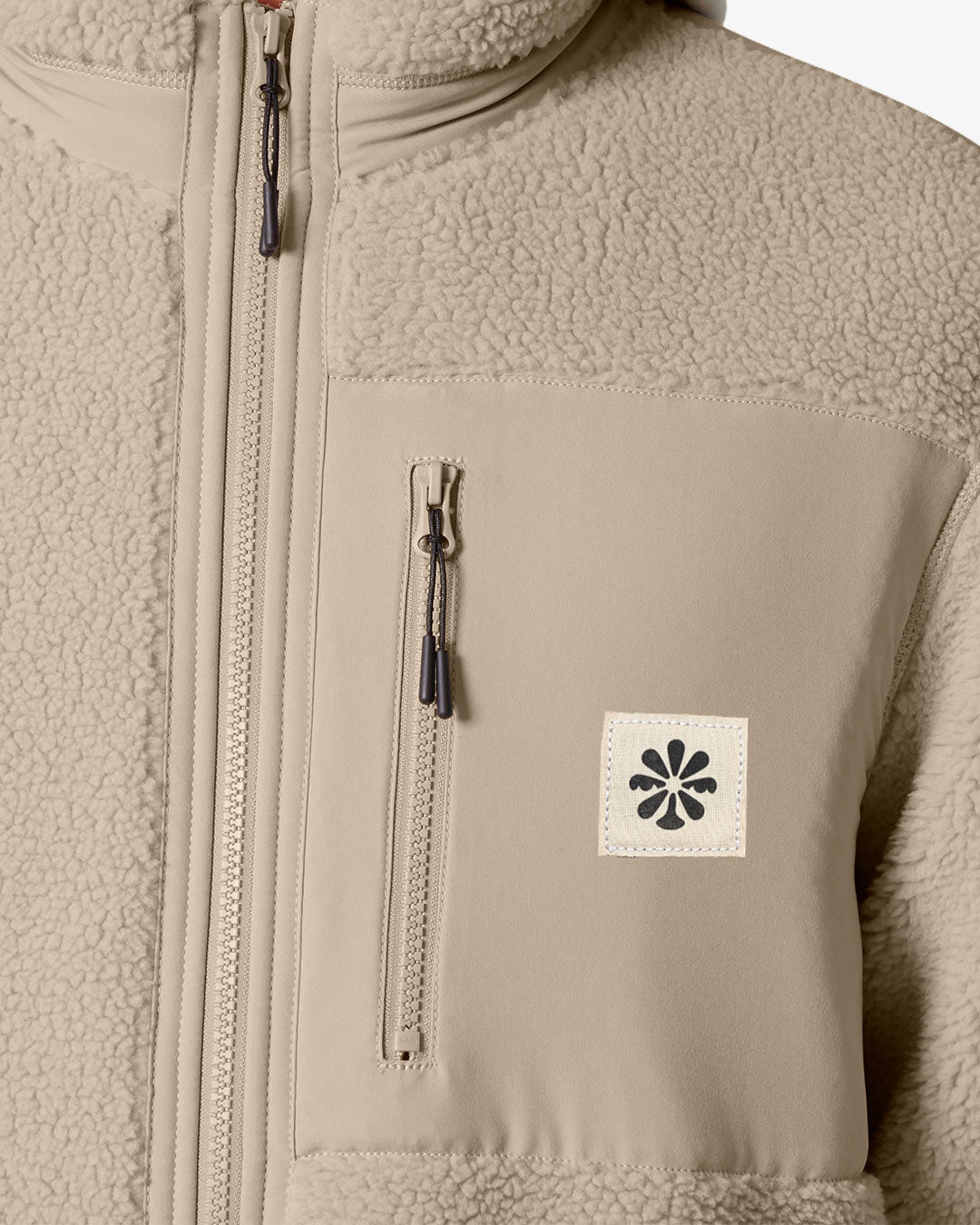 EARTH & US CLUB Iconic Label Organic Sherpa Jacke