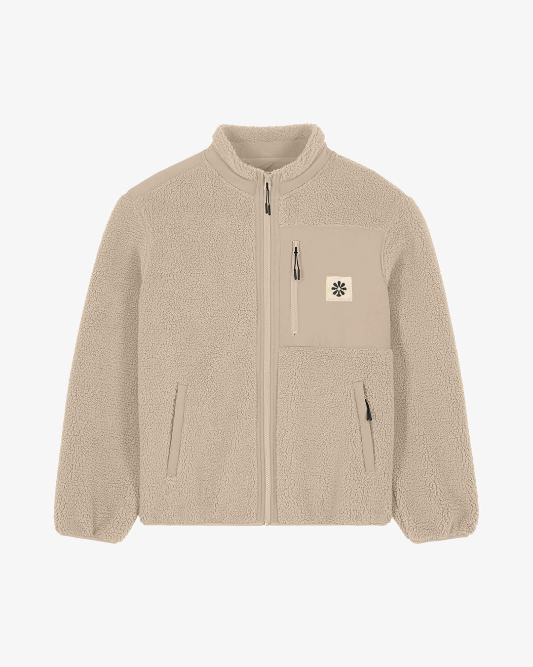EARTH & US CLUB Iconic Label Organic Sherpa Jacke