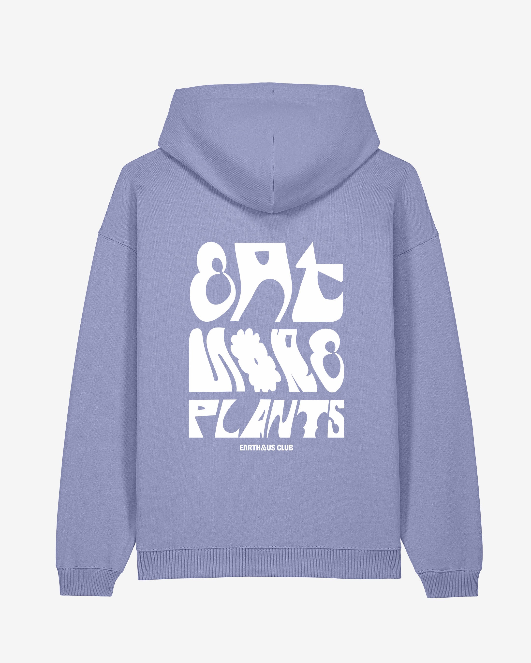 EAT MORE PLANTS Oversized Organic Hoodie
