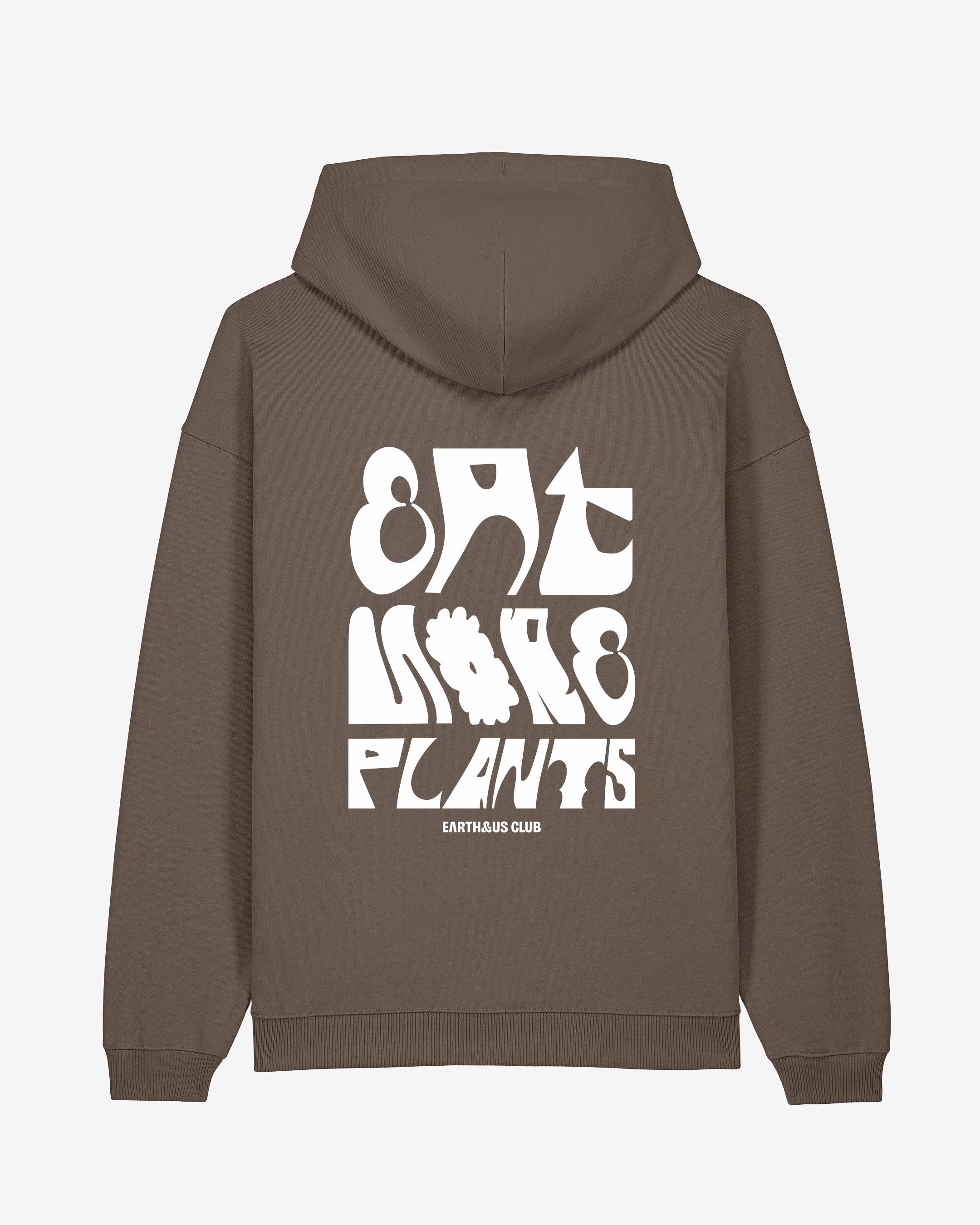 EAT MORE PLANTS Oversized Organic Hoodie