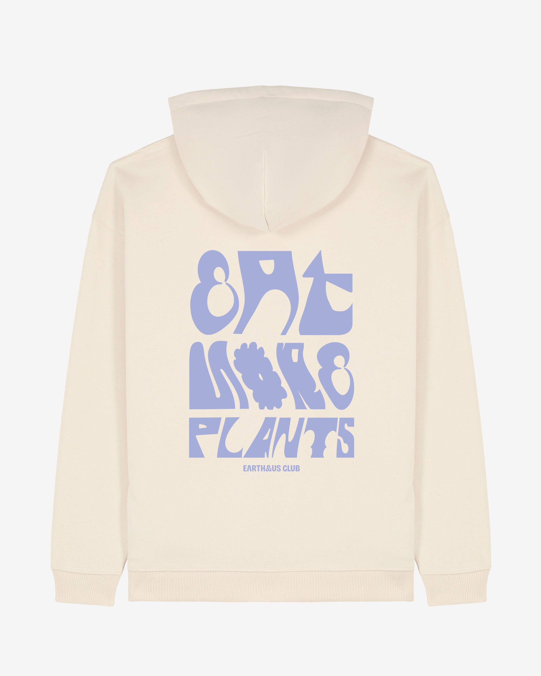 EAT MORE PLANTS Oversized Organic Hoodie