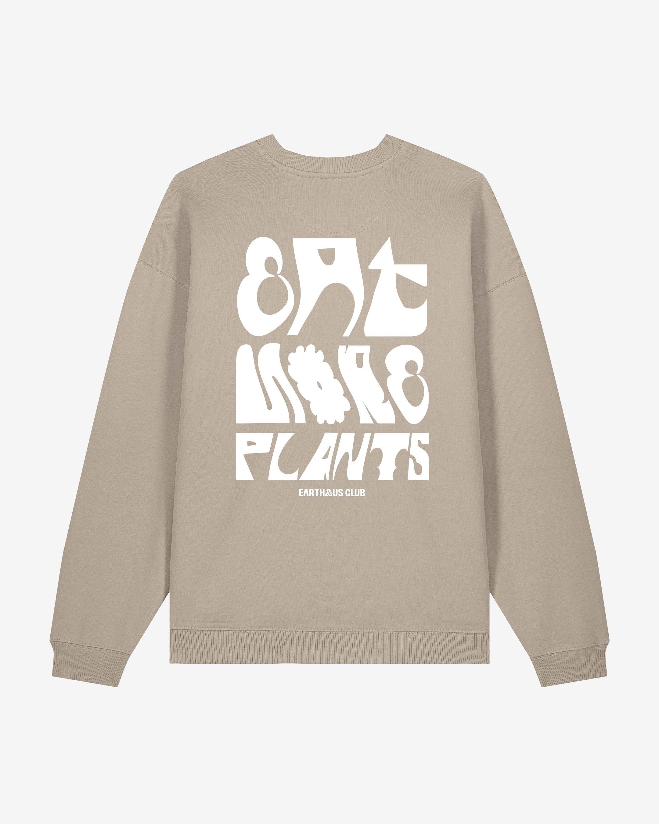 Eat More Plants Oversized Organic Sweatshirt