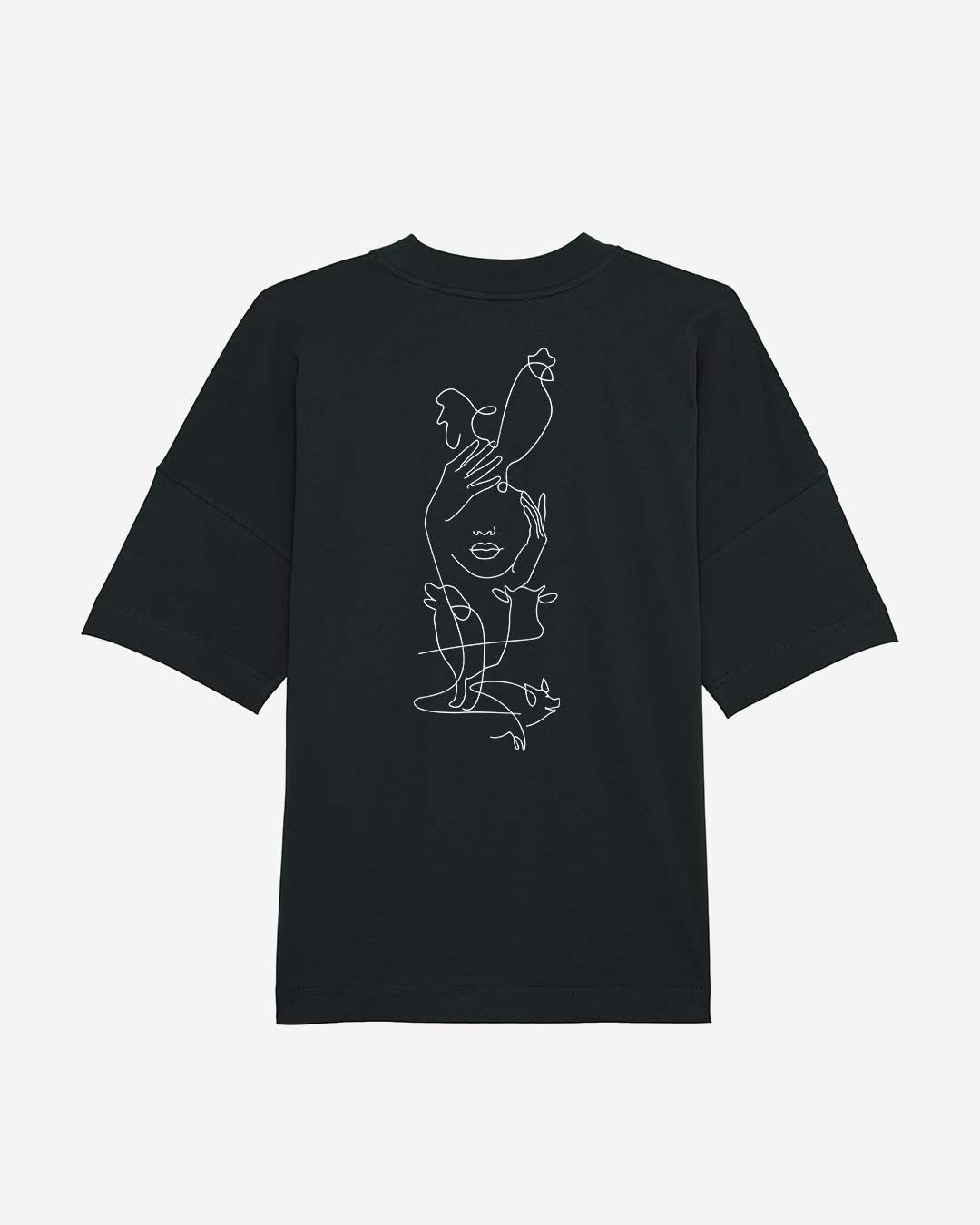 Equality Oversized Organic Shirt schwarz