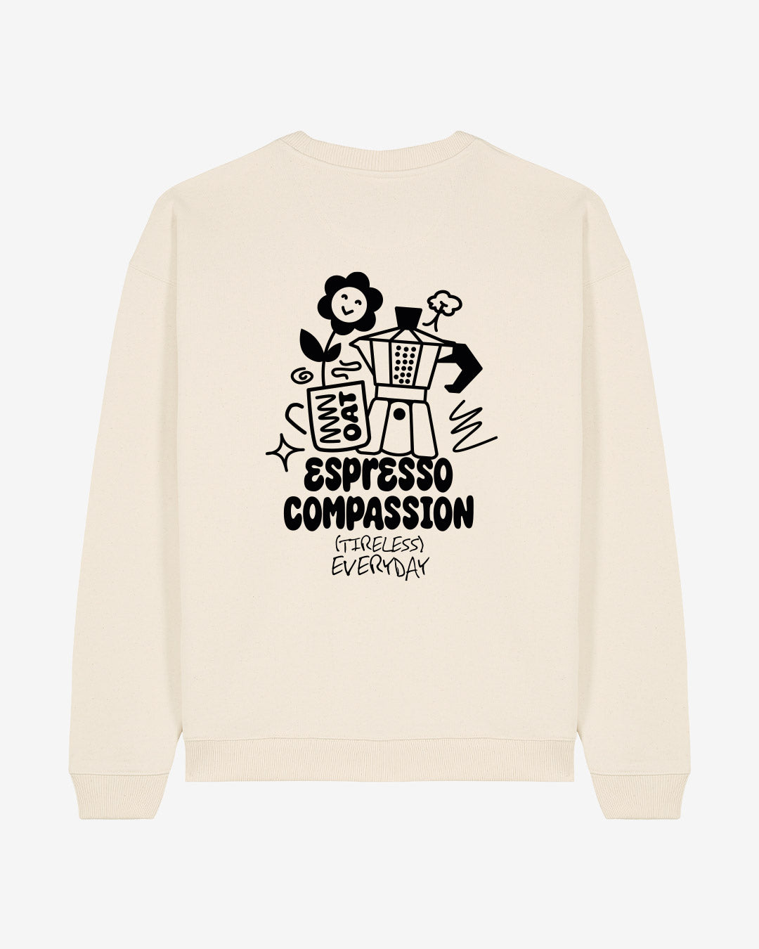 Espresso Compassion Oversized Organic Sweater