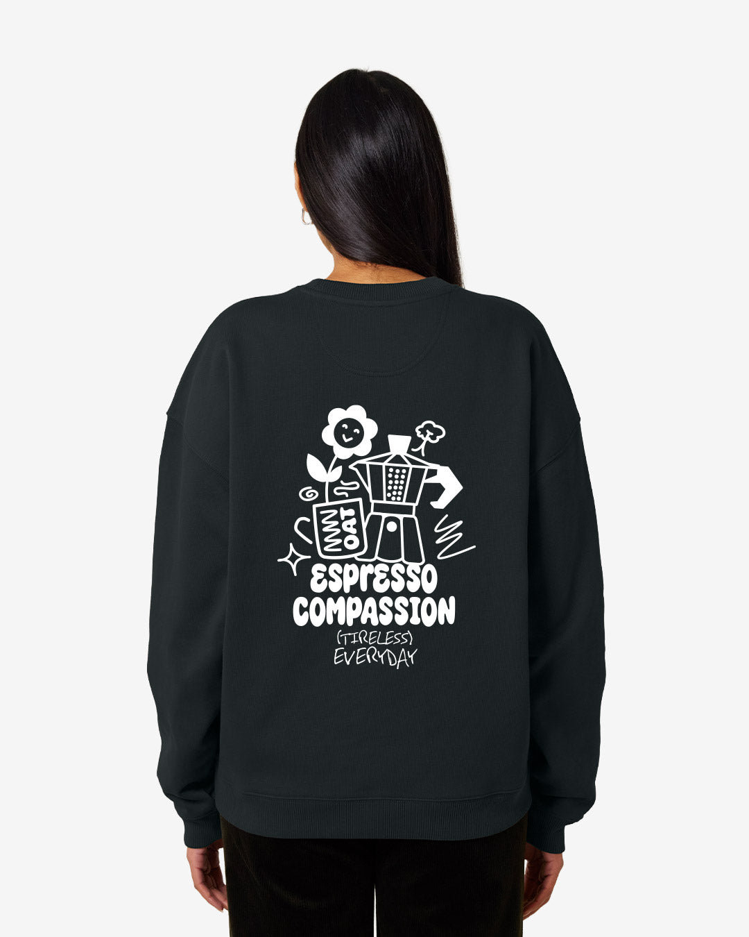 Espresso Compassion Oversized Organic Sweater