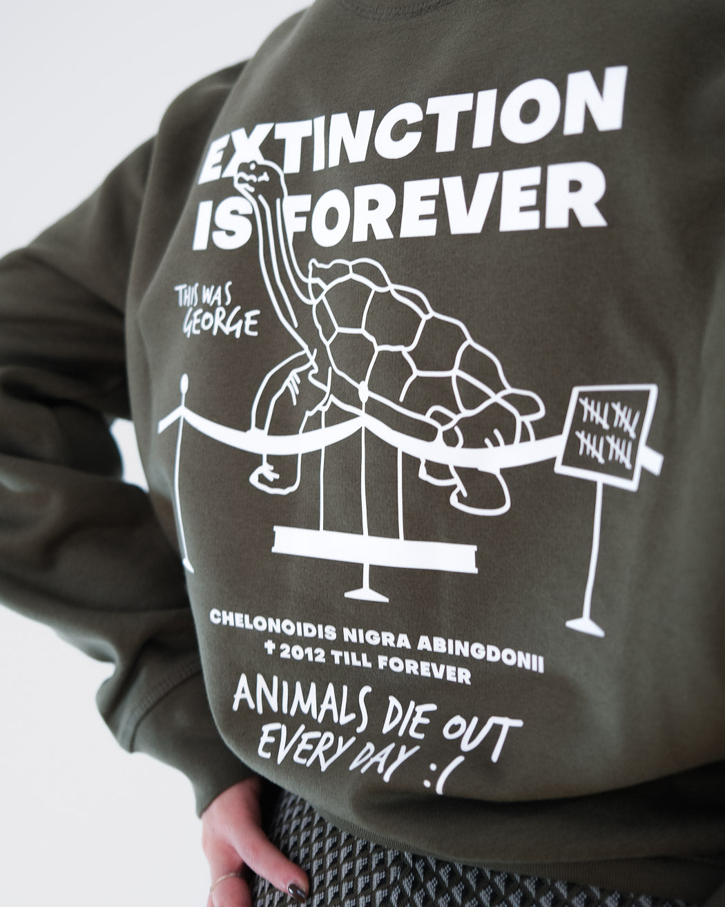 Extinction Is Forever Organic Sweatshirt