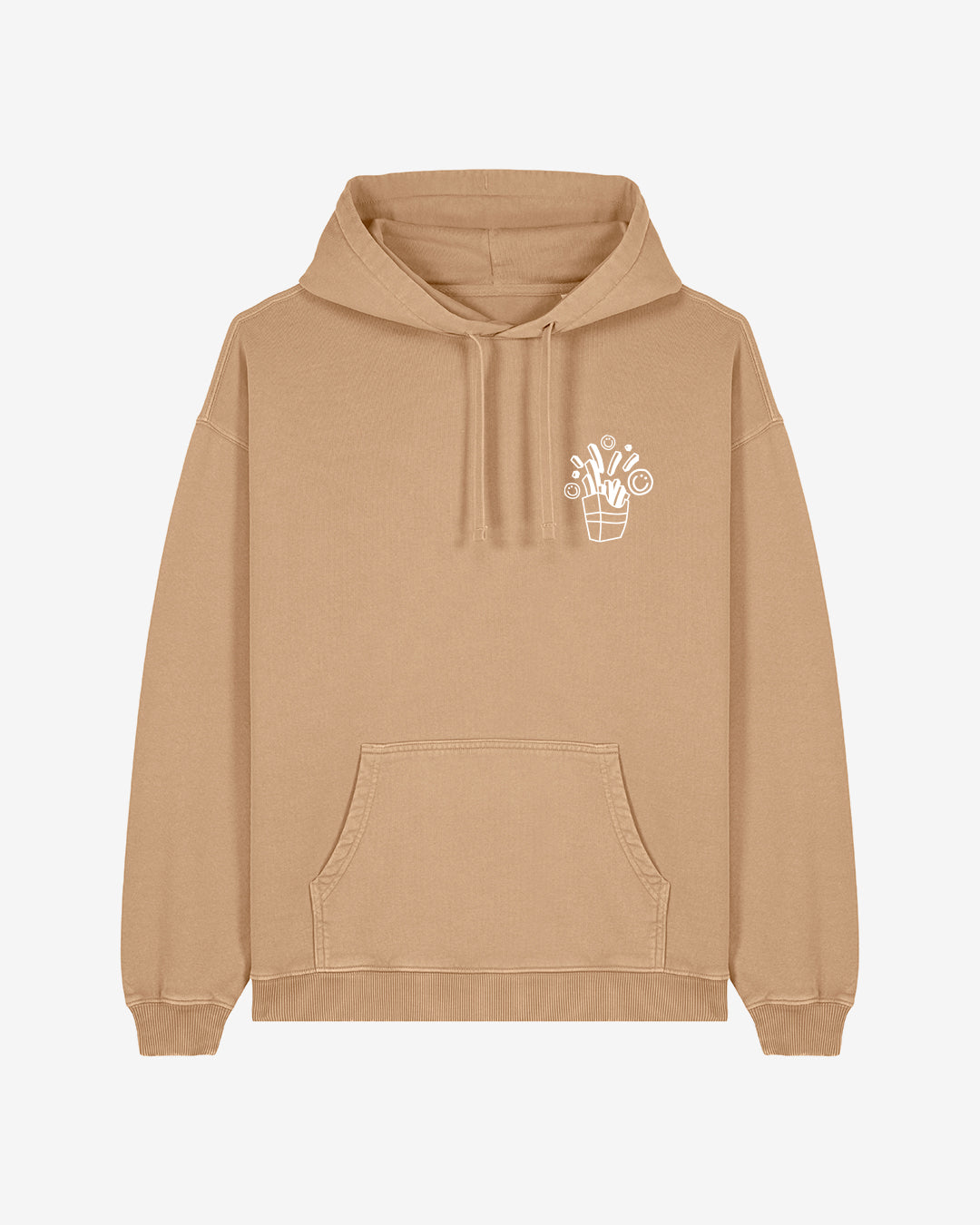 Fries Before An Animal Dies Oversized Organic Hoodie
