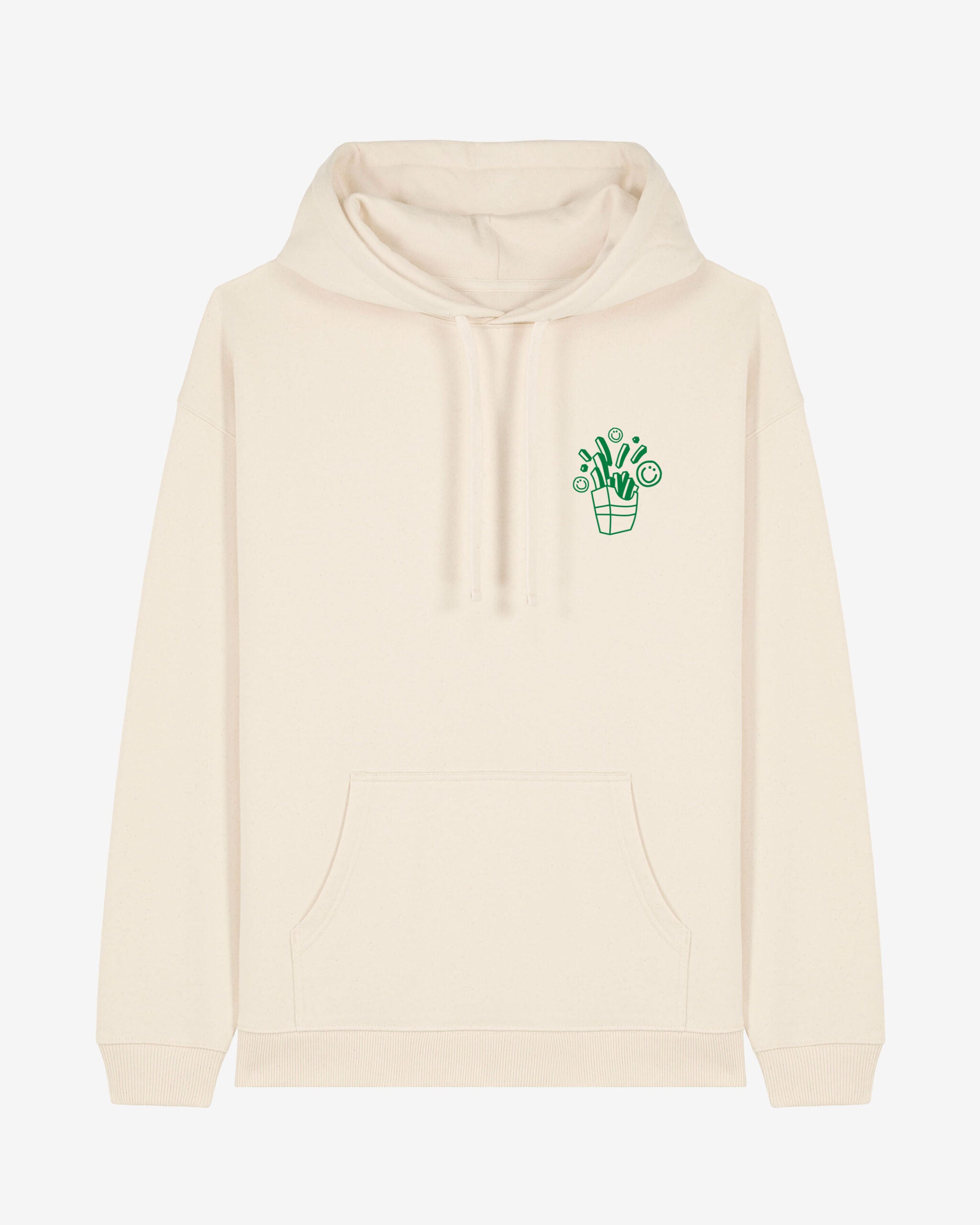 Fries Before An Animal Dies Oversized Organic Hoodie