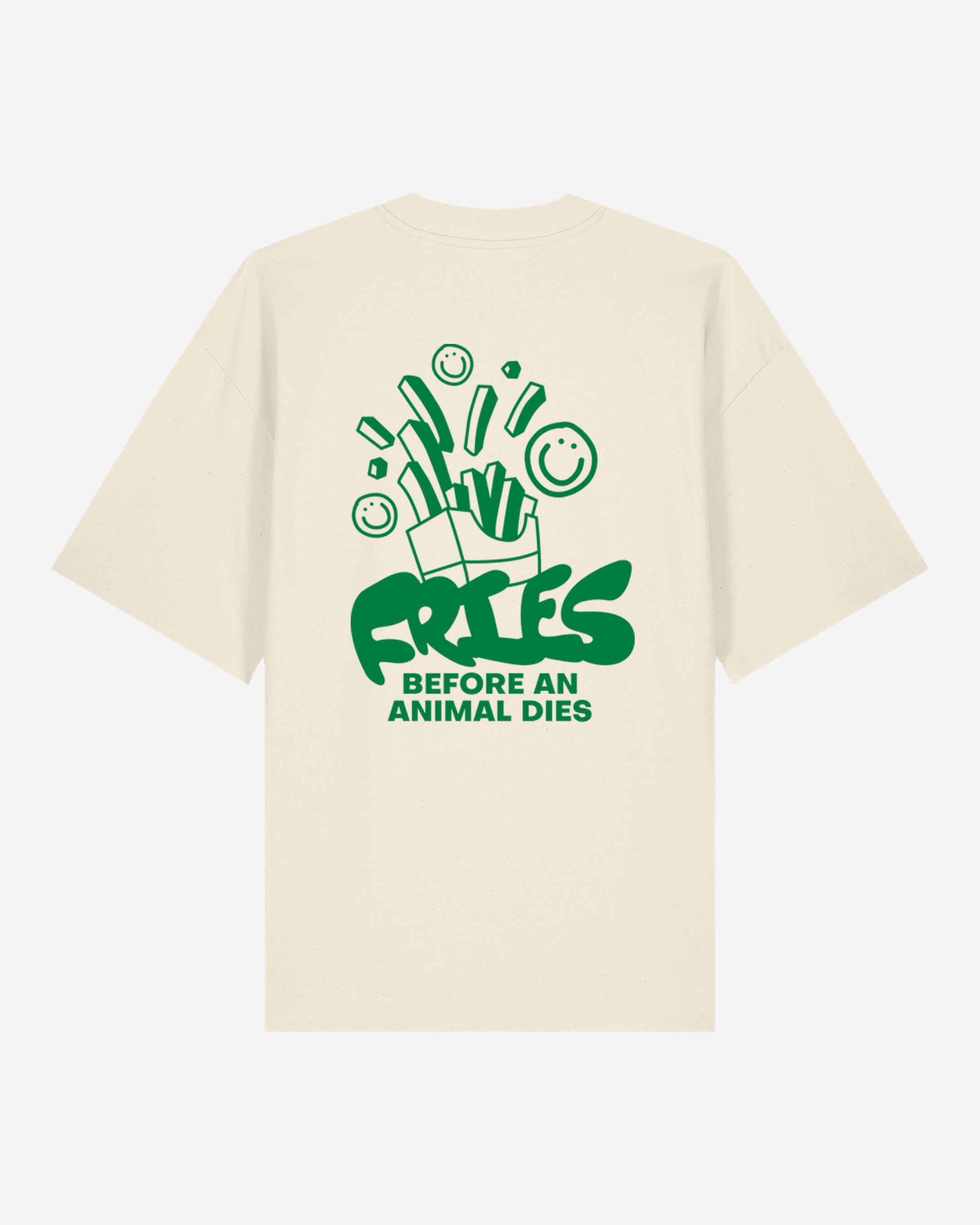 Fries Before An Animal Dies Oversized Organic Shirt