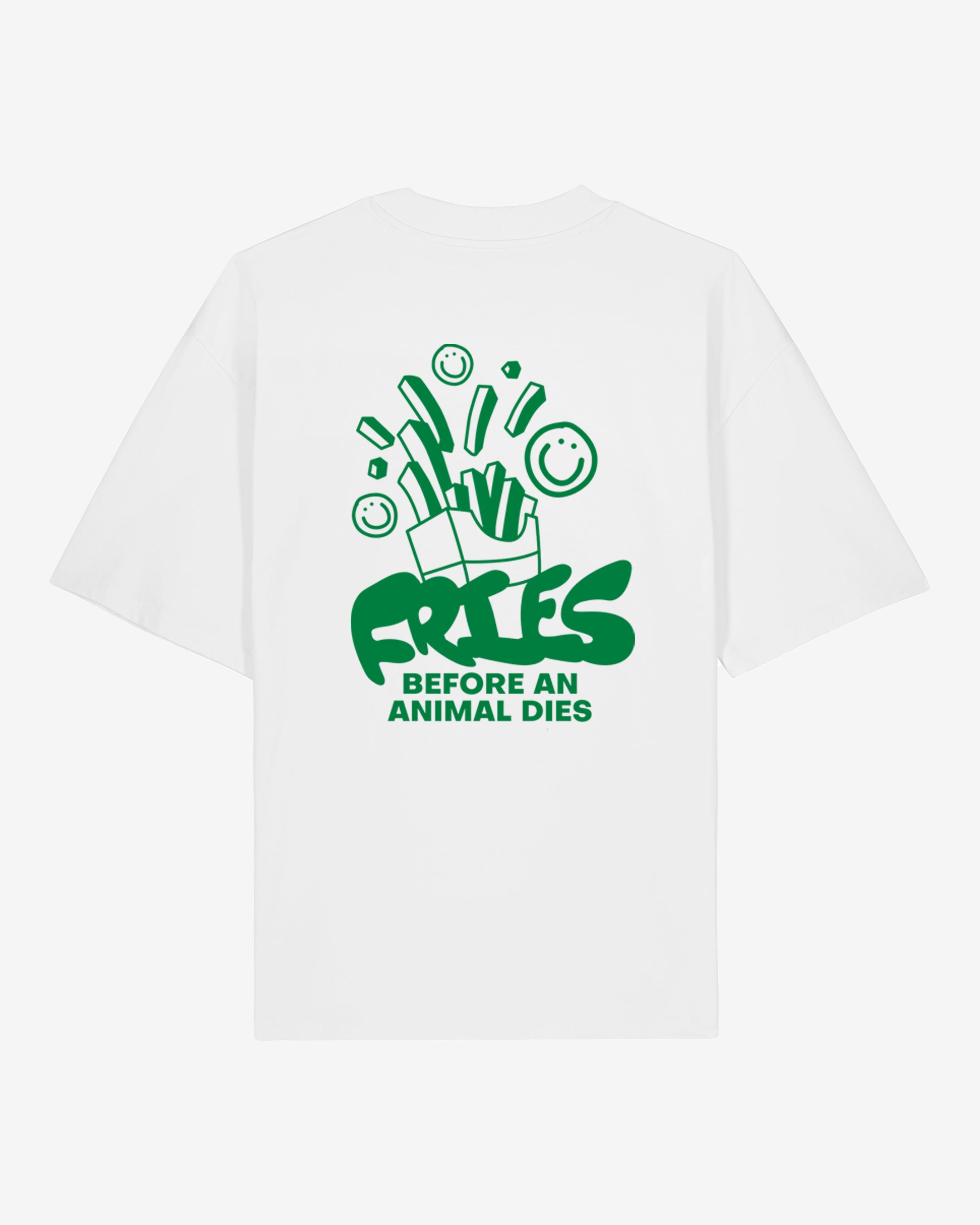 Fries Before An Animal Dies Oversized Organic Shirt