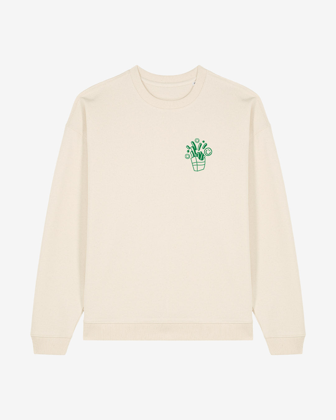 Fries Before An Animals Dies Oversized Organic Sweatshirt