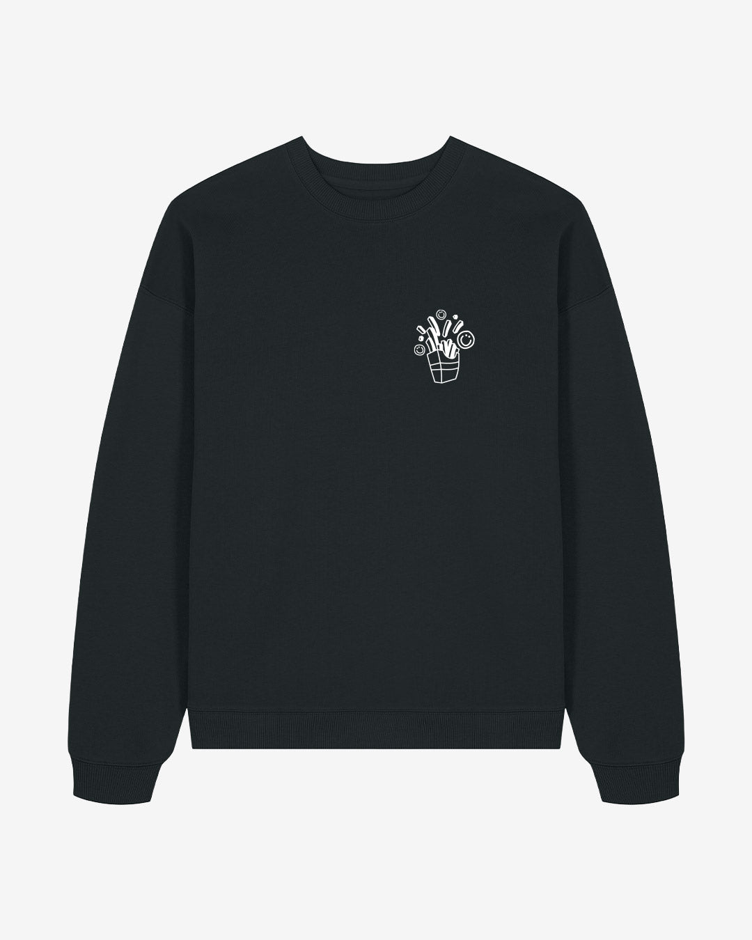 Fries Before An Animals Dies Oversized Organic Sweatshirt