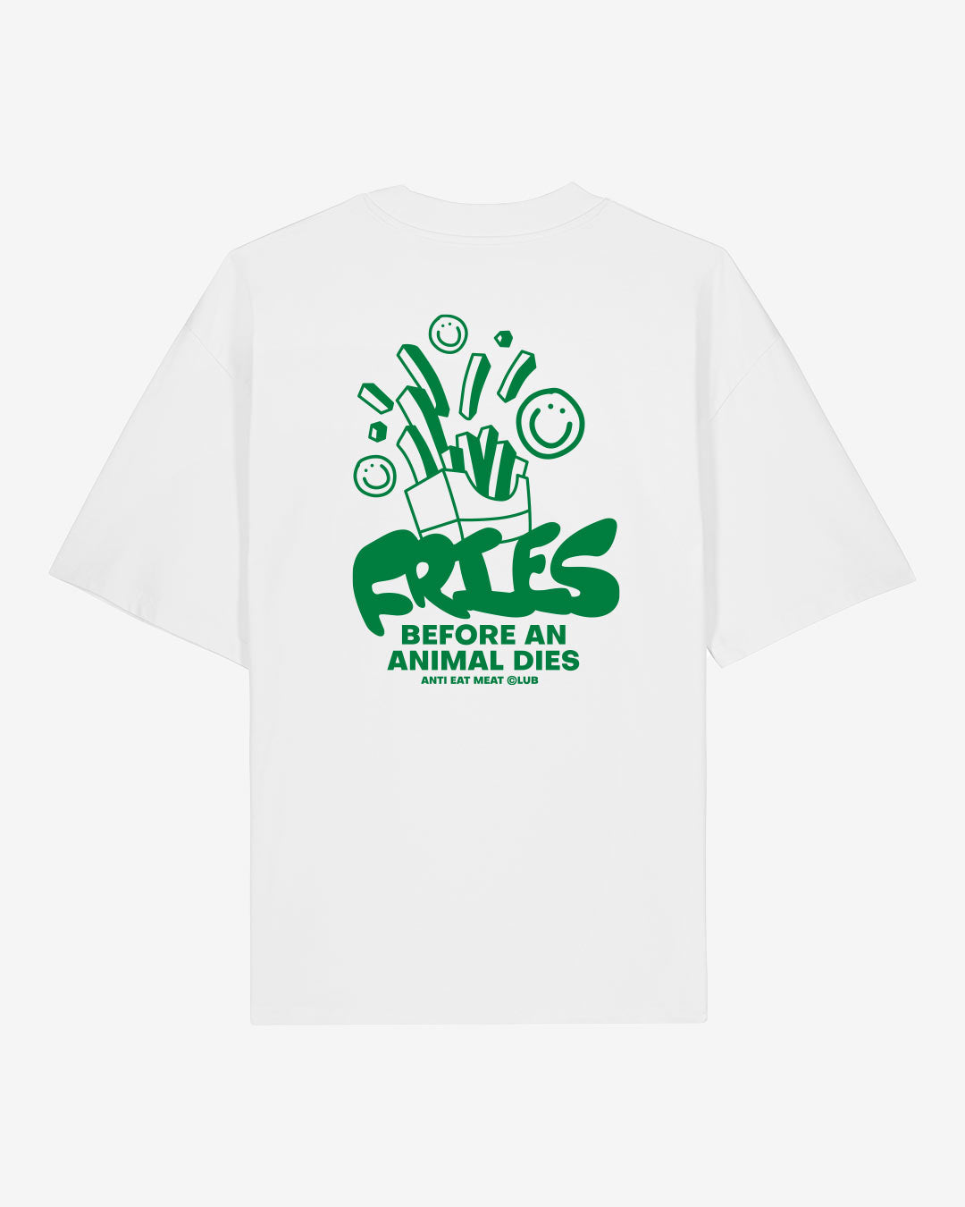 Fries Before An Animal Dies Oversized Organic Shirt