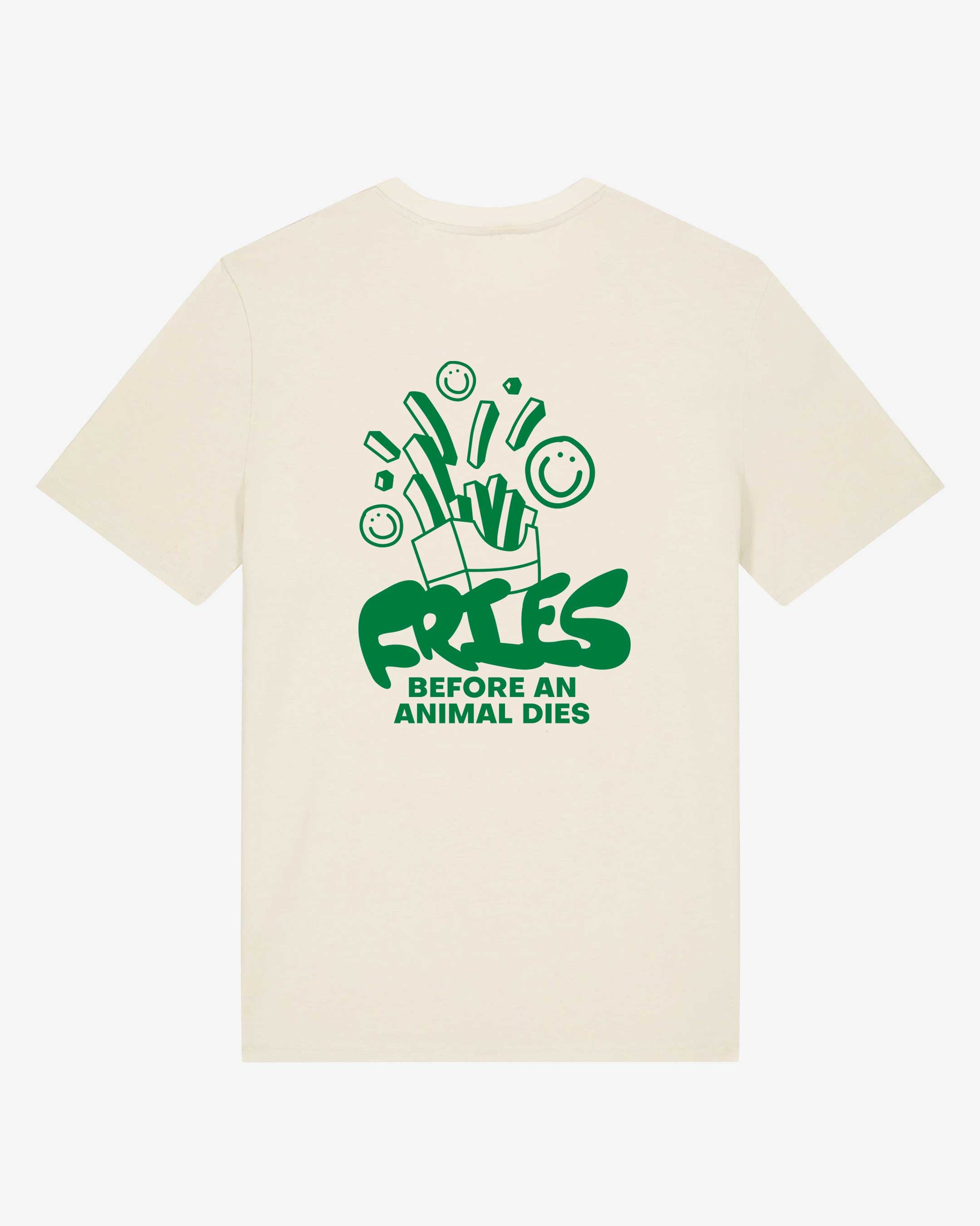 Fries Before Animal Dies Organic Shirt