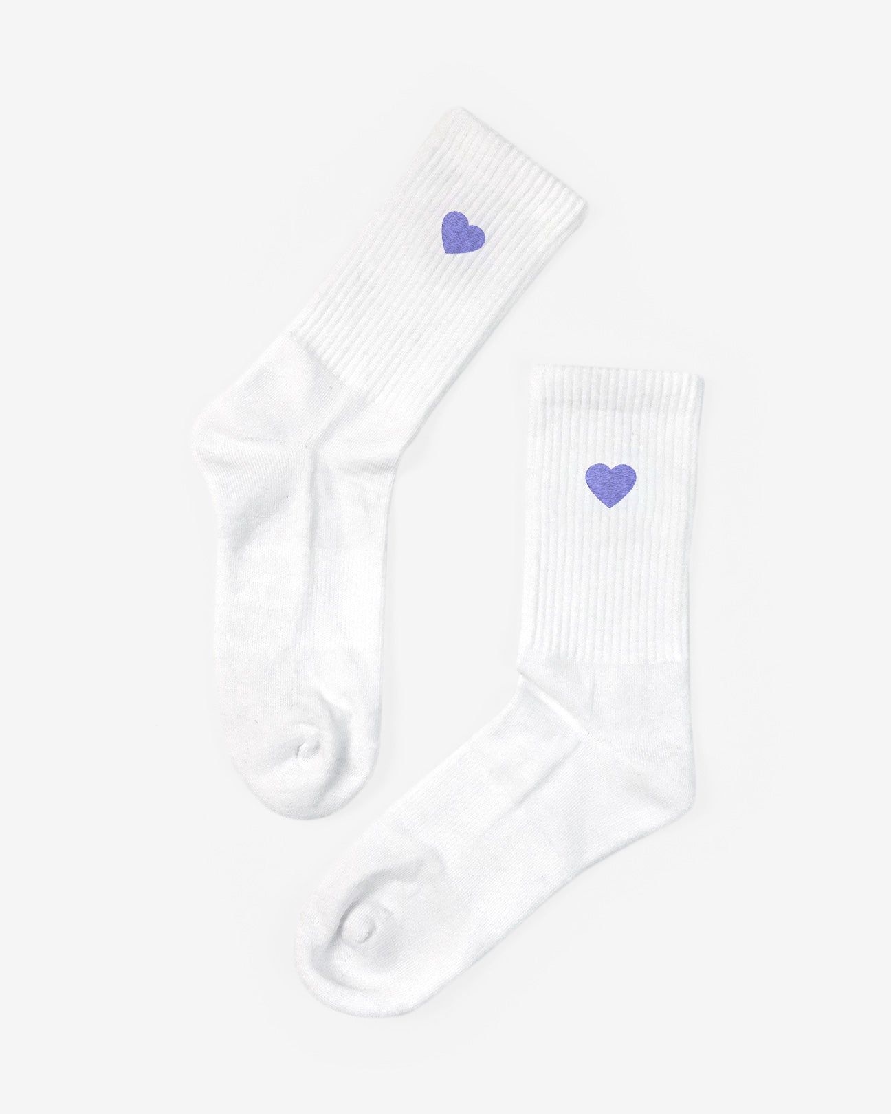 Amore Herz bestickte Socken aus Bio-Baumwollmix