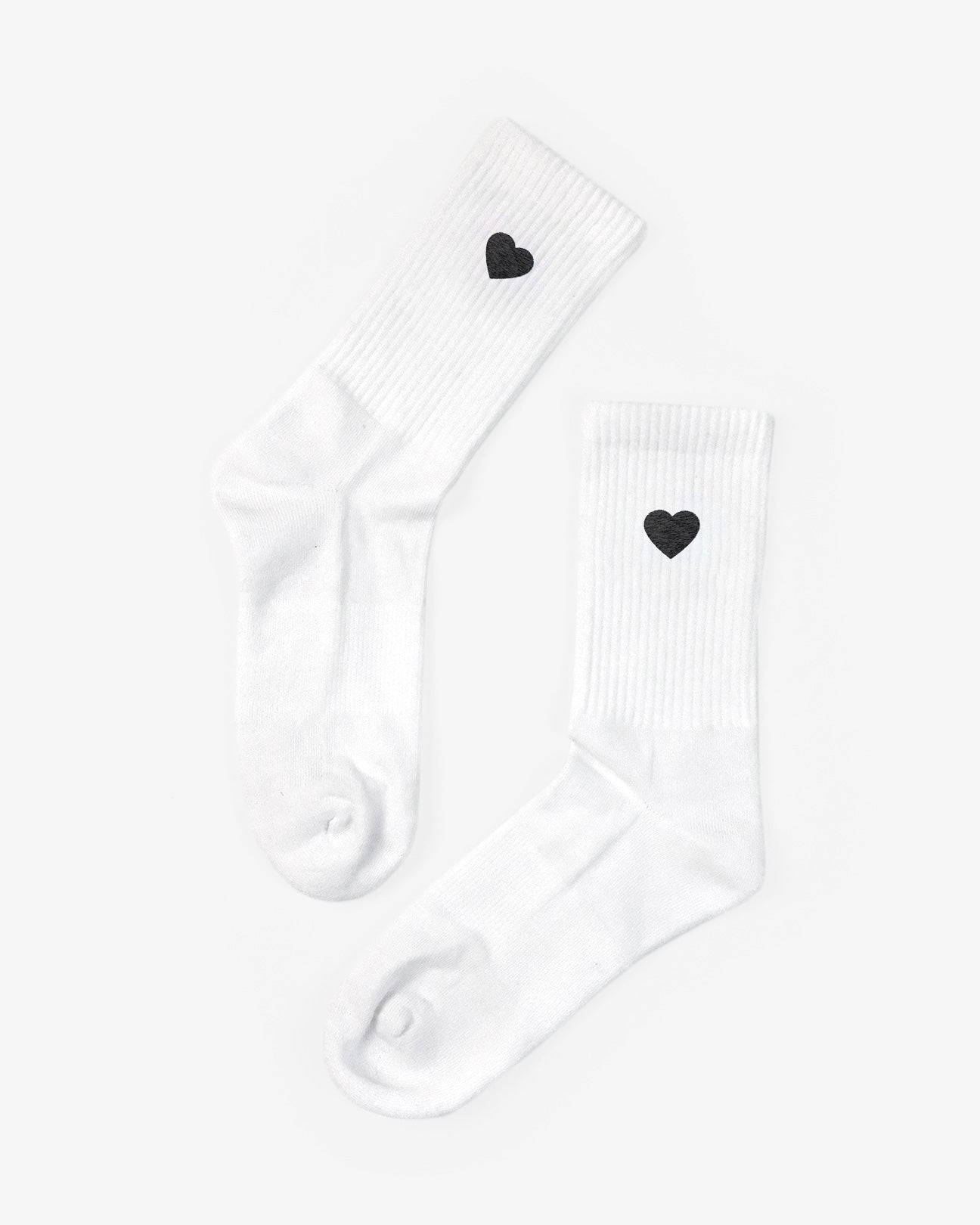 Amore Herz bestickte Socken aus Bio-Baumwollmix