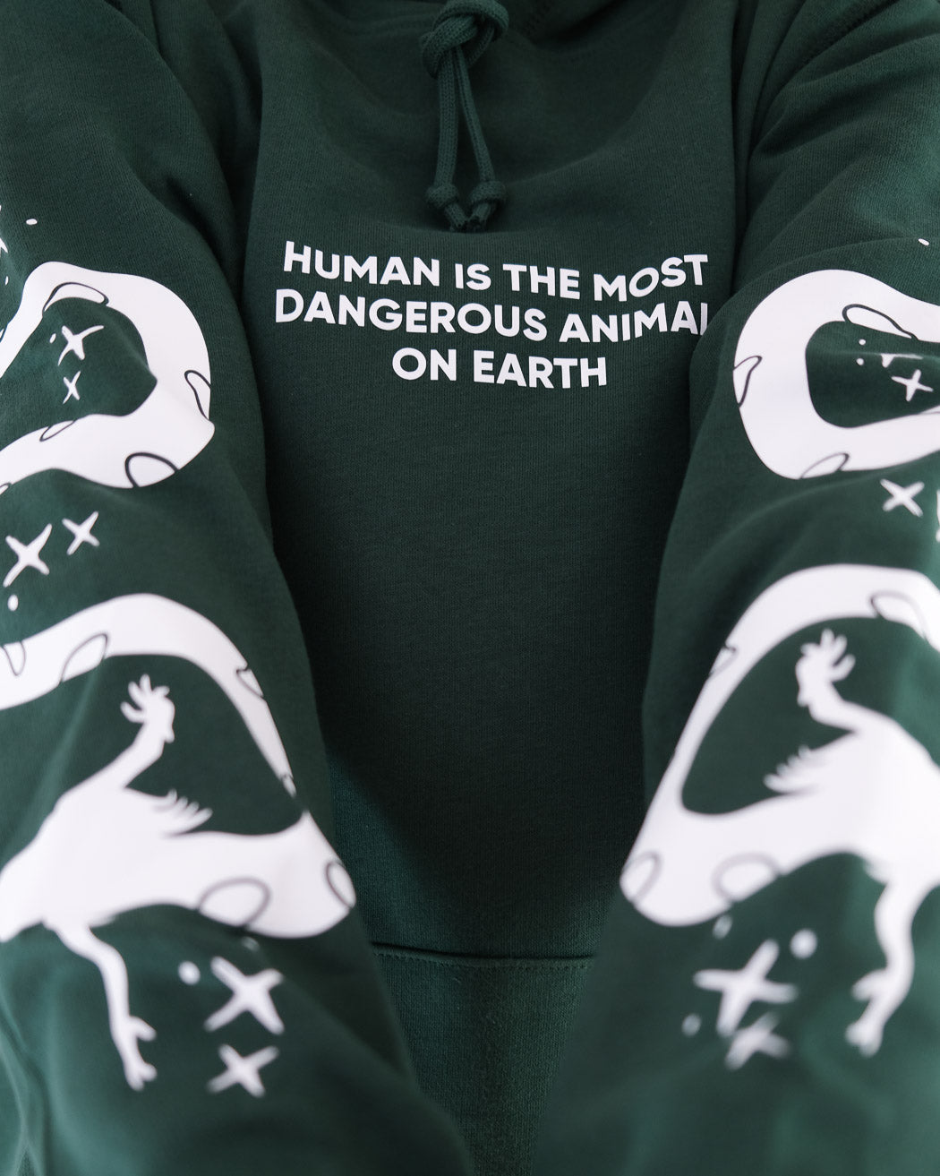 Human Animal Organic Hoodie
