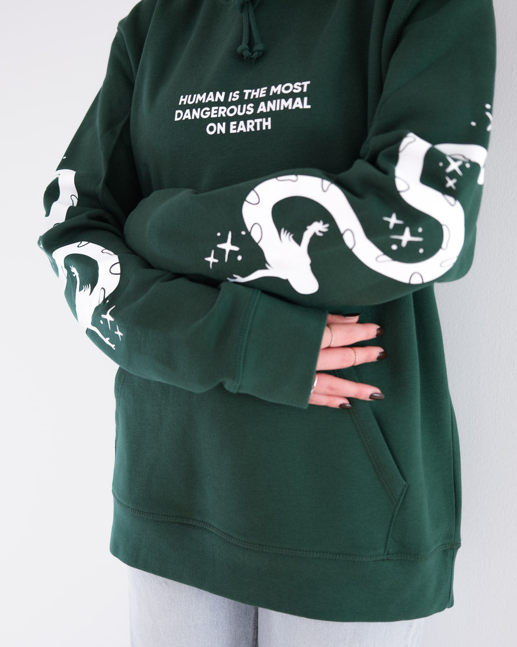Human Animal Organic Hoodie