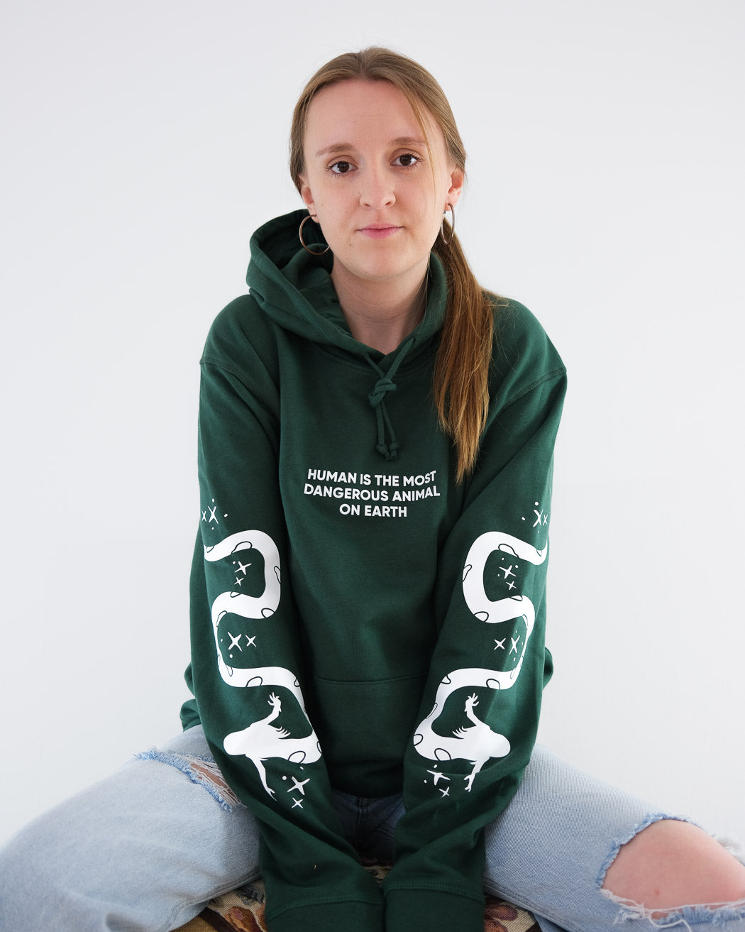 Human Animal Organic Hoodie