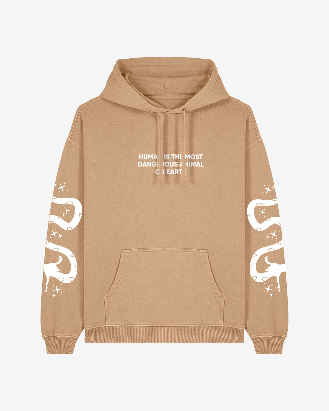 Human Animal Oversized Organic Hoodie