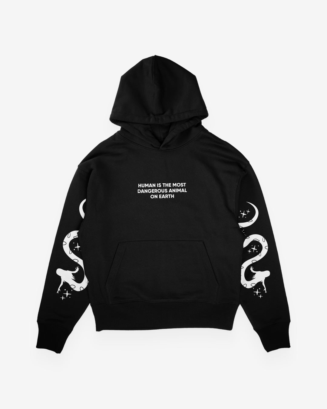 Human Animal Oversized Organic Hoodie