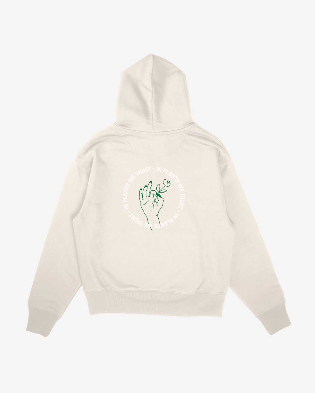 In Plants We Trust Oversized Organic Hoodie