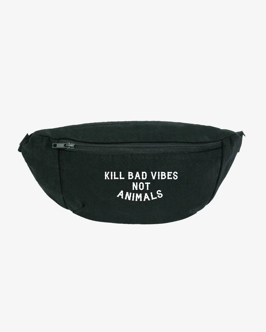 Kill Bad Vibes Not Animals Organic Bauchtasche