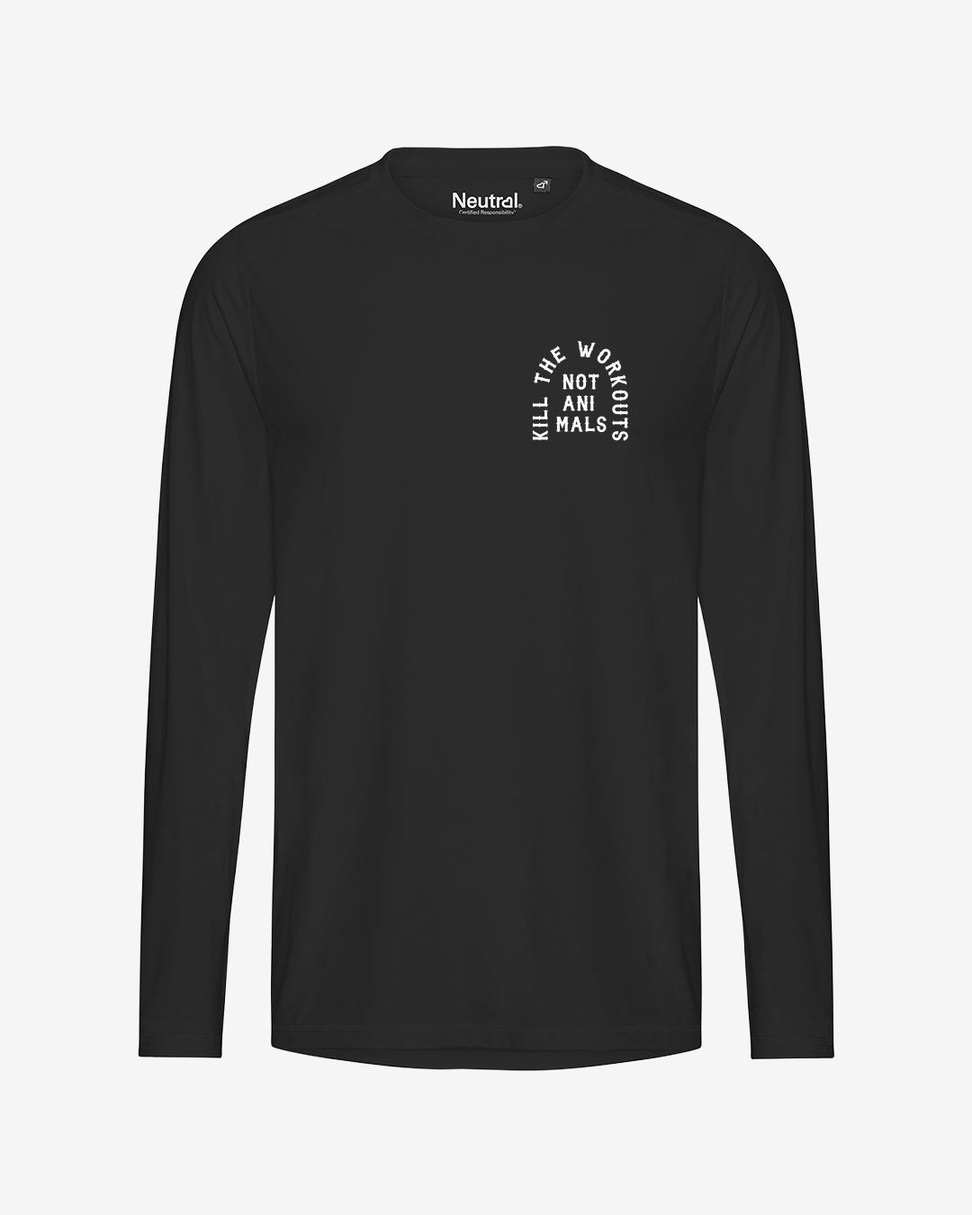 Kill The Workouts Not Animals recyceltes Performance Longsleeve T-Shirt