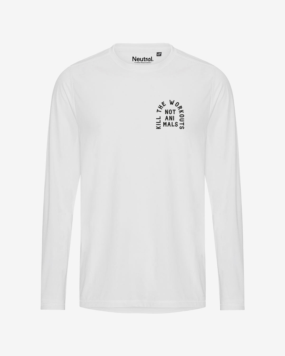 Kill The Workouts Not Animals recyceltes Performance Longsleeve T-Shirt