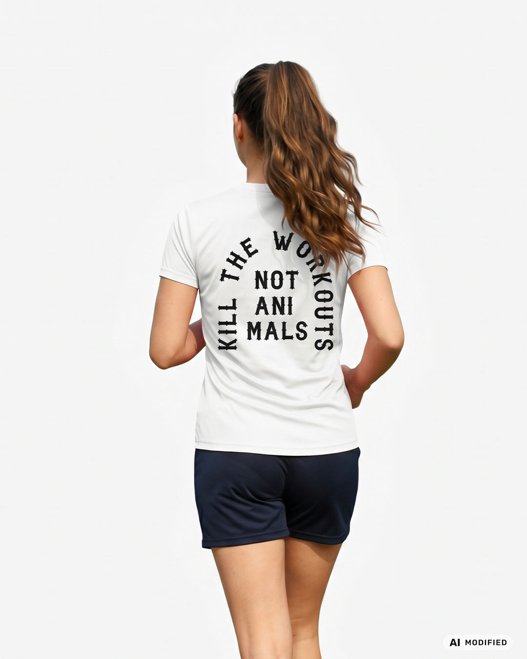 Kill The Workouts Not Animals recyceltes tailliertes Performance T-Shirt