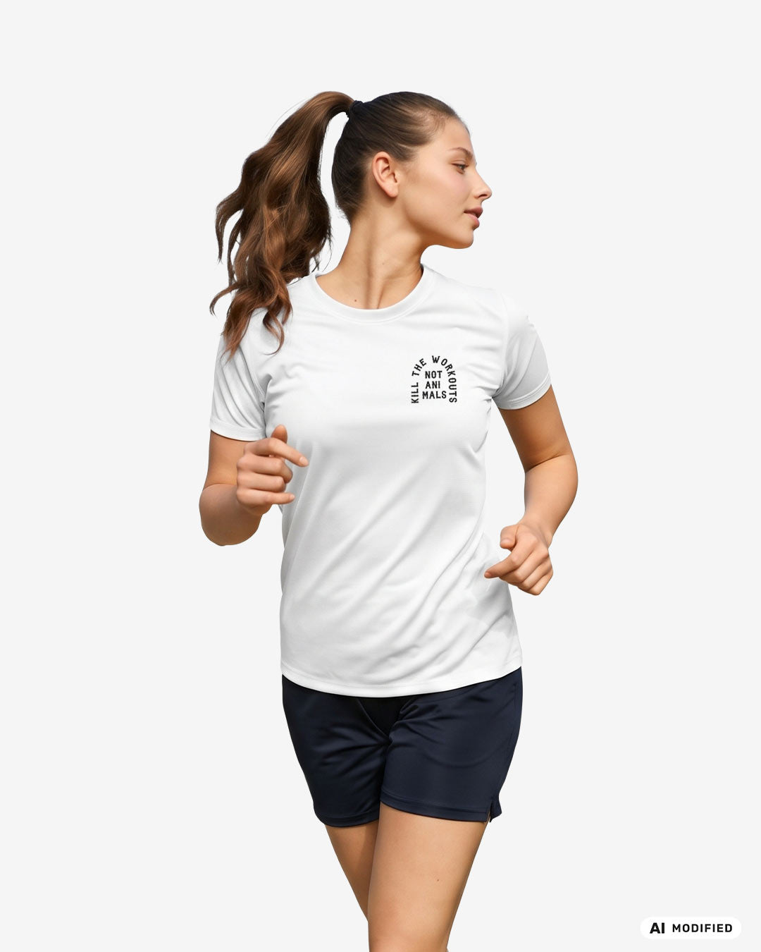 Kill The Workouts Not Animals recyceltes tailliertes Performance T-Shirt