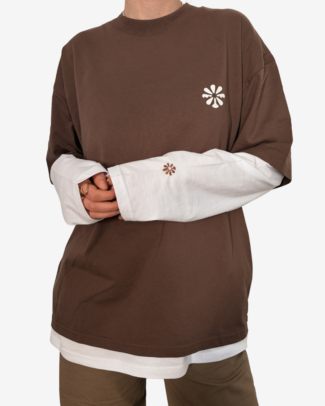 EARTH & US BLOOM Layered Longsleeve
