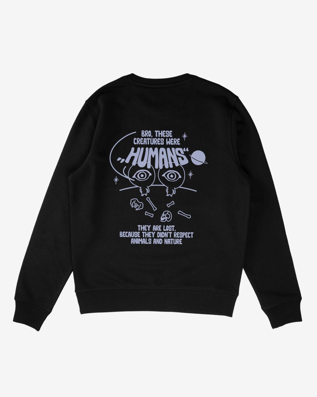 lost humans sweater schwarz back